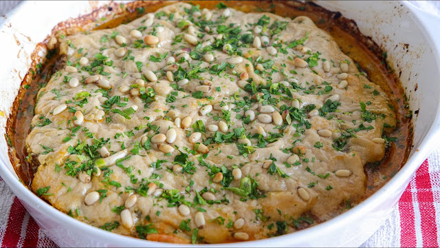 Siniya – Middle Eastern Meat and Tahini Dish Siniya – Middle Eastern Meat and Tahini Dish